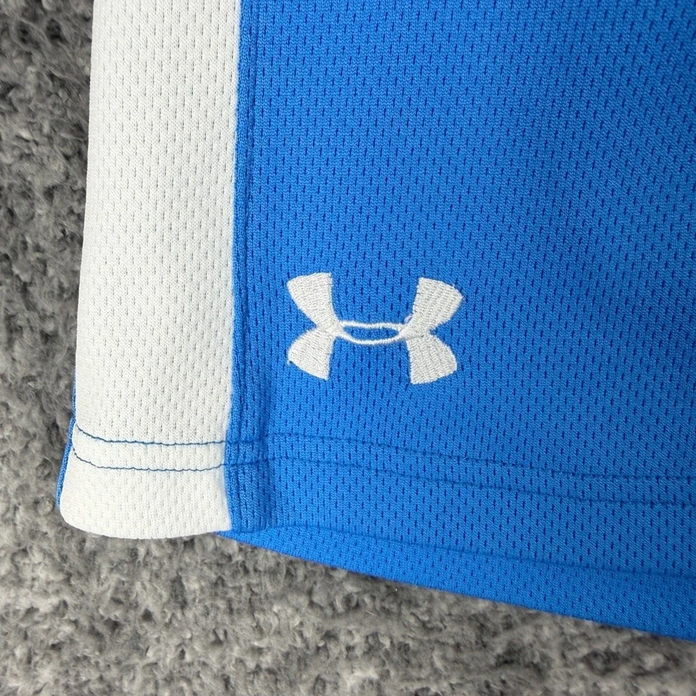 Under‎ Armour Men's XL Blue Mesh Athletic Basketball Shorts Loose Fit Summer